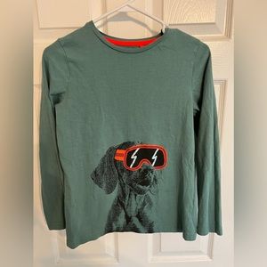 Boden boys dog long sleeve tee size 11-12Y